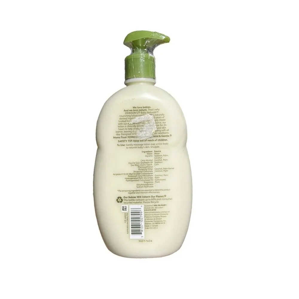 Johnsons Baby Naturals NOURISHING LOTION 18 fl oz BRAND NEW SEALED‎ RARE!